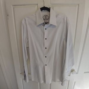 Bugatchi Shaped Fit Cotton Shirt Size L